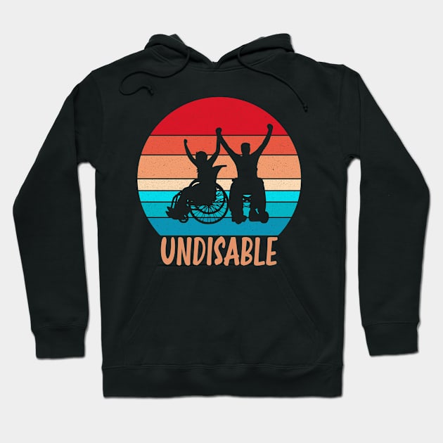 Undisable Multicolor Sunrise Vintage Hoodie by birdo